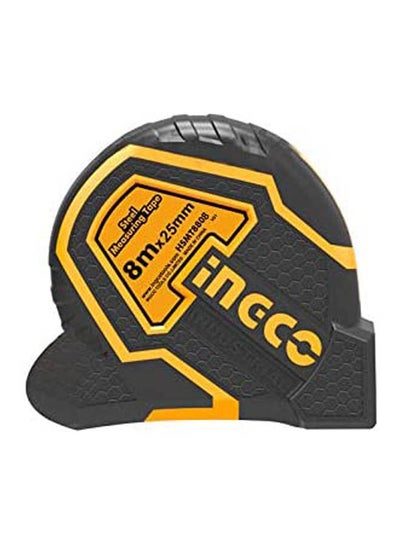 Buy Steel Measuring Tape 8M Black/Yellow in Egypt