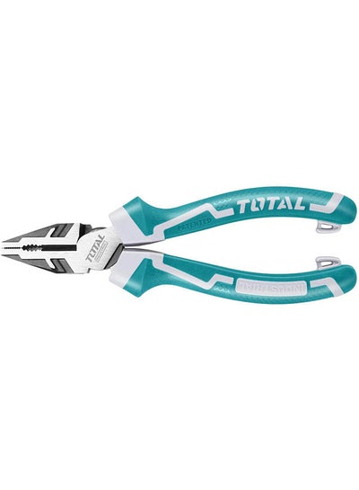 اشتري Tools High Leverage Combination Pliers 7Inch/180Mm Saving 30% Strength Than Normal Pliers - Tht210706S Blue في مصر