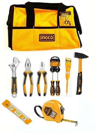 Buy Tools Set With Bag 10 Pcs Orange 16inchinch in Egypt