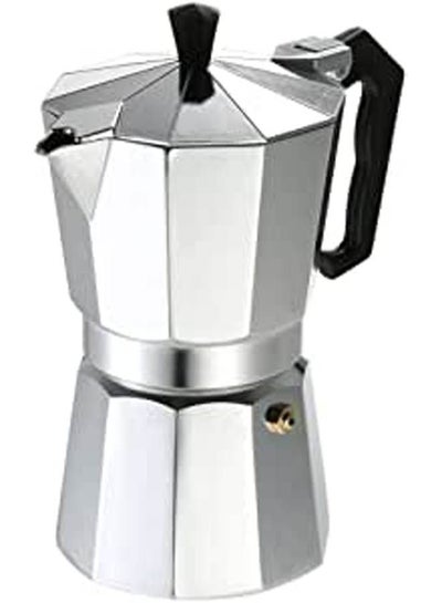 اشتري 9-Cup Aluminum Espresso Percolator Coffee Stovetop Maker Mocha Pot Silver في مصر