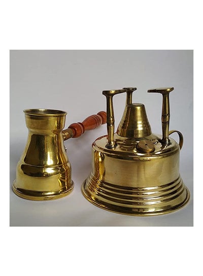 Buy Brass Alcohol Burner With Coffee Pot Gold in Egypt