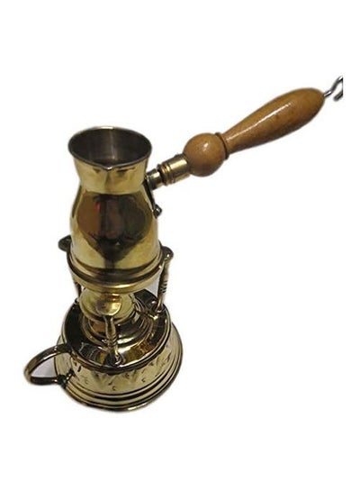 اشتري Set Of Yellow Brass Coffee Maker Gold في مصر