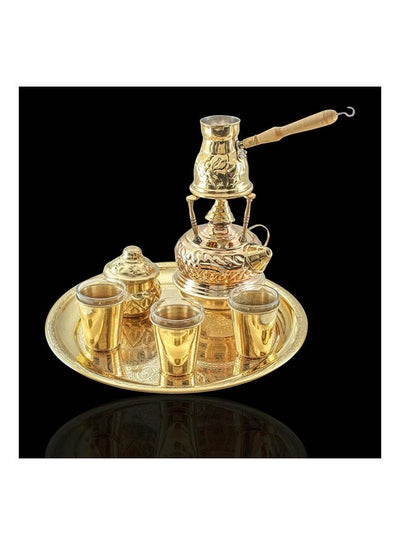 Buy Turkish Coffee Machine Set Gold in Egypt