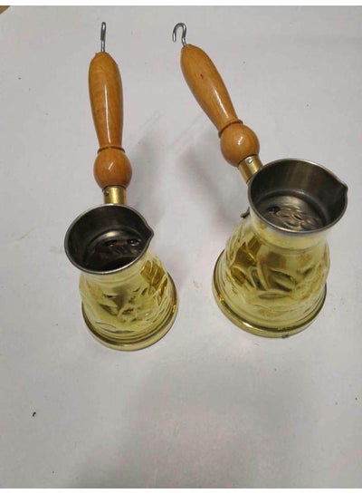 Buy Set Of 2 Coffe Pots (Size 1,3) Gold in Egypt