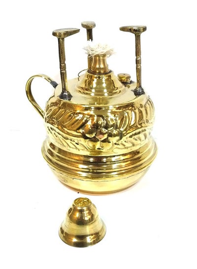 Embossed Copper Brass Alcohol Burner Sprinter Set For Coffee Gold price ...