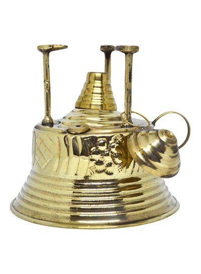 اشتري Engraved Coffee Maker Alcohol Burner - Size 1 Gold في مصر