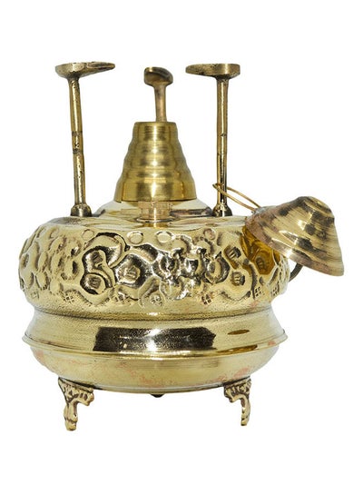 اشتري Engraved Coffee Maker Alcohol Burner With Legs Gold في مصر