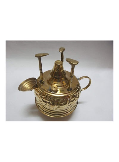 اشتري Hand Made Engraved Turkish Coffee Spirit Burner Gold في مصر