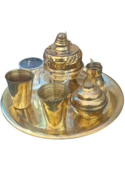 اشتري Brass Alcohol Burner Set Gold في مصر