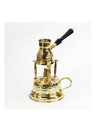 Buy Brass Alcohol Burner With Coffee Pot Gold in Egypt