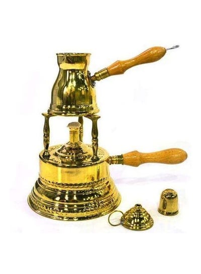 Buy Brass Alcohol Burner With Coffee Pot Gold in Egypt