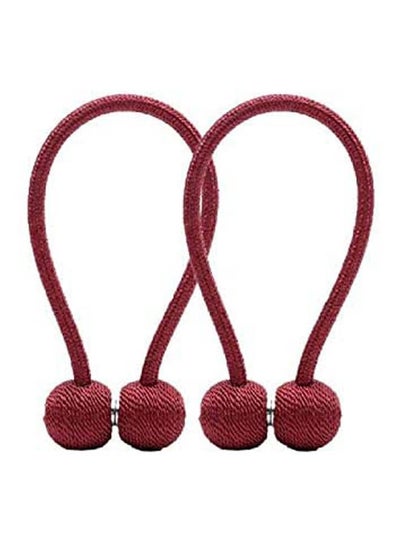 اشتري Magnetic Curtain Tiebacks Buckle Clips Holdbacks Window Tie Backs Holders 1 Pair Red في مصر