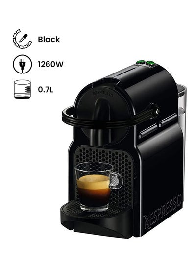 Buy Nespresso Inissia & Aeroccino3 0.7 Liter 1260 Watts 0.7 L ‎EN 80.BAE Black in UAE