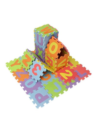 Buy Printed Numbers And Alphabets Puzzles Foam Play Mat Set in UAE