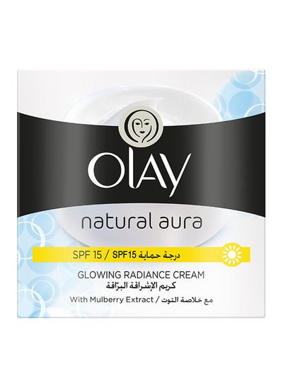 Buy Natural Aura Glowing Radiance Day Cream, SPF 15 With Mulberry Extract 100grams in UAE