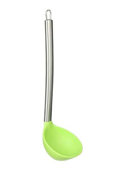 اشتري Silicone Ladle With Stainless Steel Handle Green في مصر