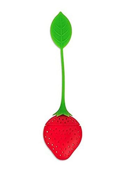 Buy Silicone Straberry Pear Tea Strainer Loose Tea Leaf Strainer Infuser Steeper Strawberry Shape Multicolour in Egypt