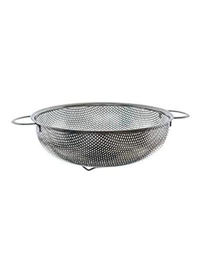 اشتري Small Metal Colander 2 Handles Silver في مصر