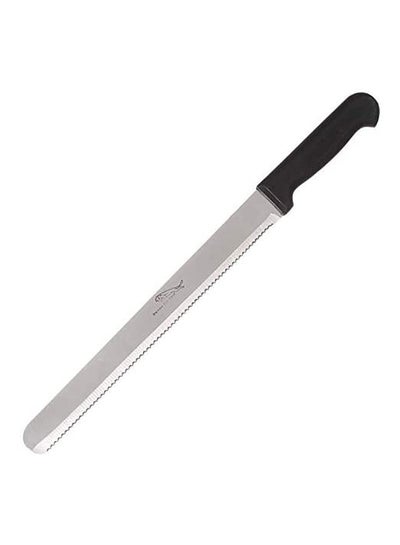 اشتري Stainless Bread Knife With Plastic Handle Black 10inch في مصر