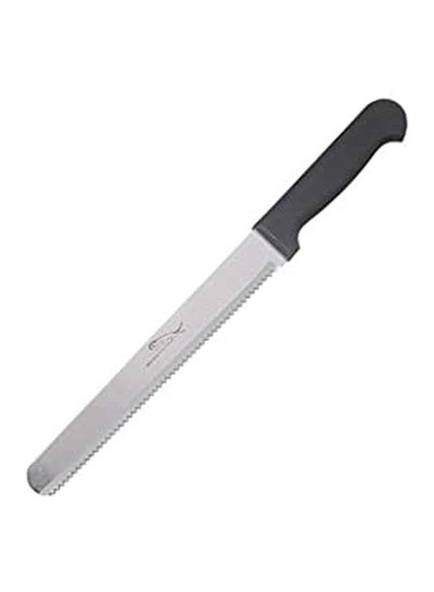 اشتري Stainless Bread Knife With Plastic Handle Black 8inch في مصر