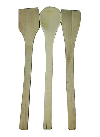 Buy Wooden Spoons 3 Pieces Beige in Egypt