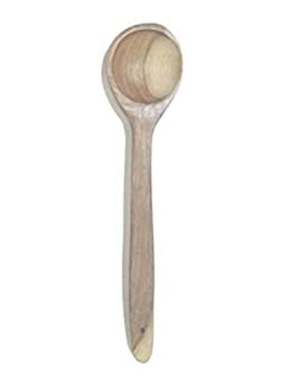 Buy Hand Crafted Wooden Spoon With Thick Handle Brown 30cm in Egypt