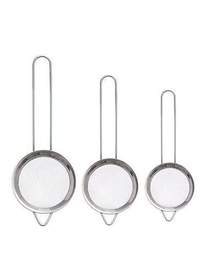 اشتري Colander 3 In 1 Set Small Size Metal Silver في مصر