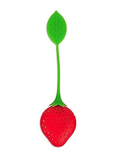 Buy Cute Strainer Steeper With Drip Tray Best For Leaf Or Herbal Tea Strawberry Shape Chichic Silicone Loose Tea Infuser Set Red in Egypt