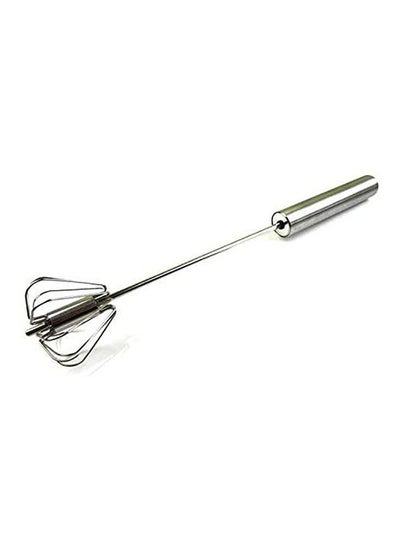 Buy Egg Whisk Press Hand Auto Rotating - Stainless Steel Silver in Egypt