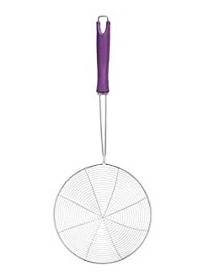 Buy Oil Colander Metal Plastic Purple 20cm in Egypt