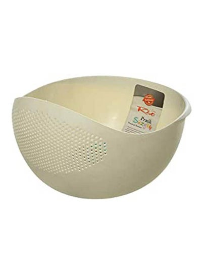 اشتري Plastic Rice Colander White في مصر