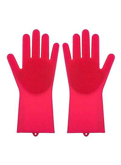 Buy Brush Gloves Set For Cleaning Cooking Tools Pink in Egypt