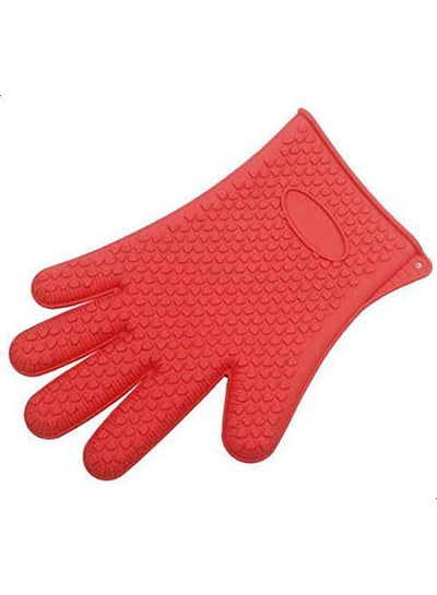 Buy Housework Cleaning Non-slip Washing Gloves Red 21x10cm in Egypt
