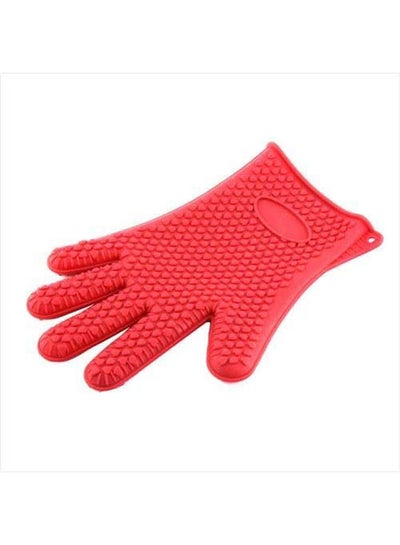 Buy Housework Cleaning Non-slip Washing Gloves Red 28x16cm in Egypt