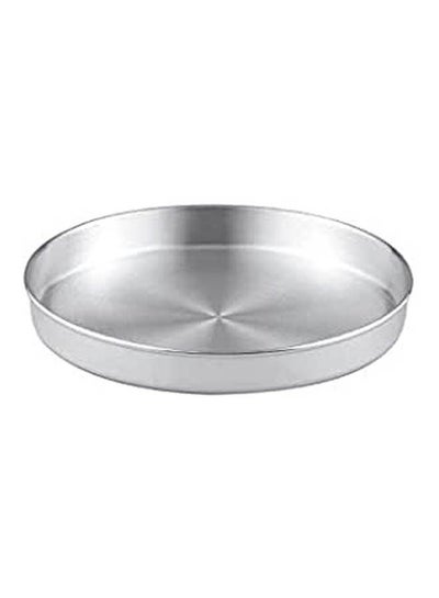 Buy Rounded Desserts Tray Silver 24cm in Egypt