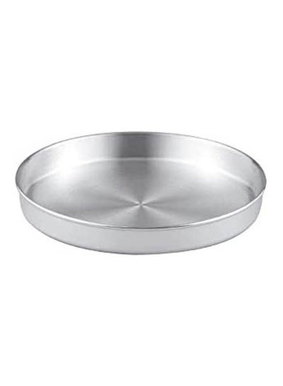 Buy Rounded Desserts Tray Silver 36cm in Egypt