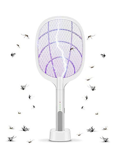 اشتري Electric Bug Zapper Racket White في مصر