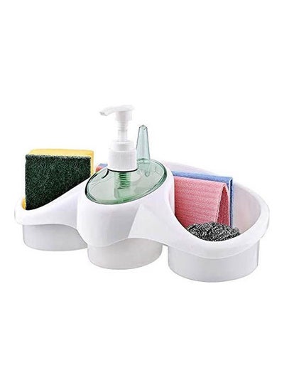 اشتري Soap Dispenser With Sponge Holder Green 250ml في مصر