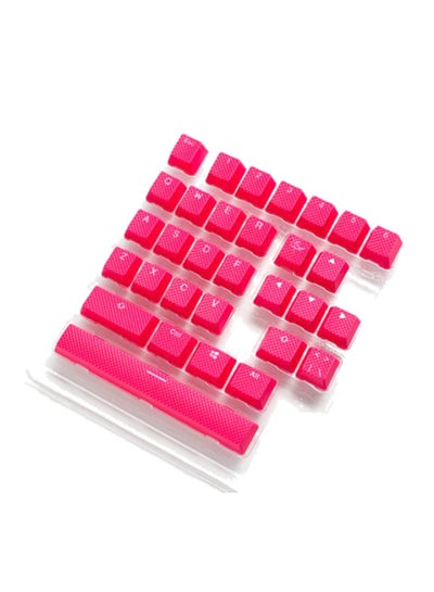 Buy Seamless Doubleshot Rubber Red Keycap Set Multicolour in UAE