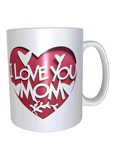 Buy I Love You Mom Printed Mug Multicolour in Egypt