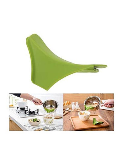 اشتري Silicone Anti-Spill Drain Pans Round Rim Green في مصر