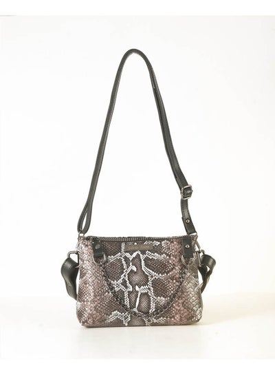 اشتري Casual Solid Leather Waist Bag Dark Brown في مصر
