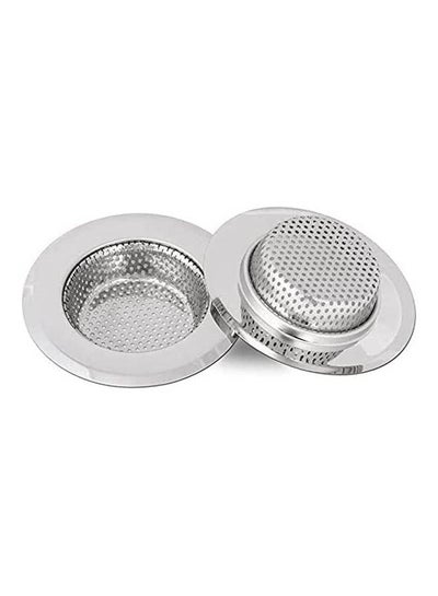 Buy Stainless Steel Sieve Cup Screen Mesh Powder Flour Silver in Egypt