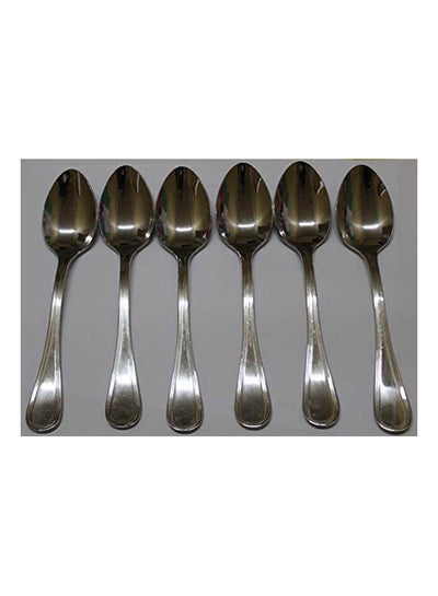 Buy Stainless Steel Spoon Set Of 6 Silver in Egypt