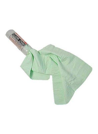 Buy Wipe Glass Rag Soft Deer Skin Towel green in Egypt