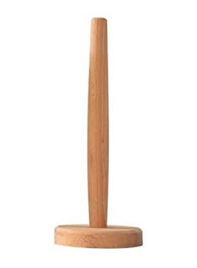 اشتري Wooden Vertical Stand Roll Paper Stand Holder Beige في مصر