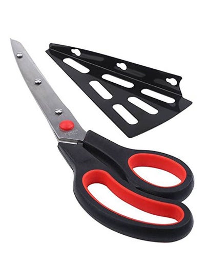 Buy Pizza Scissor With Slicer Black/Red in Egypt