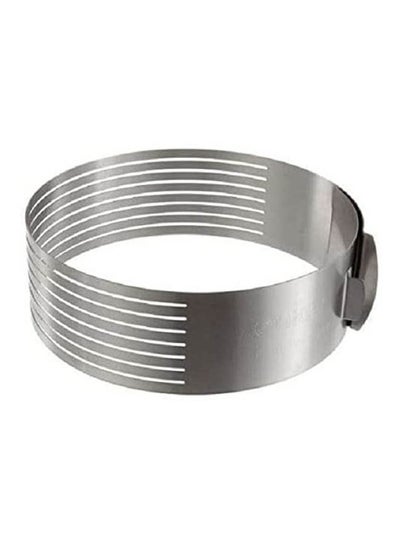 Buy Stainless Steel Mousse Ring Cake Layer Cut Silver 30cm in Egypt