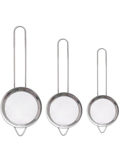 Buy Colander 3 in 1 Set Small Silver in Egypt