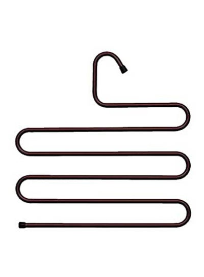 Buy Multi Function Metal Hanger For Hanging Pants And Other Use Brown in Egypt
